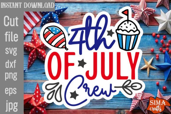 4th of July Crew SVG Cut File