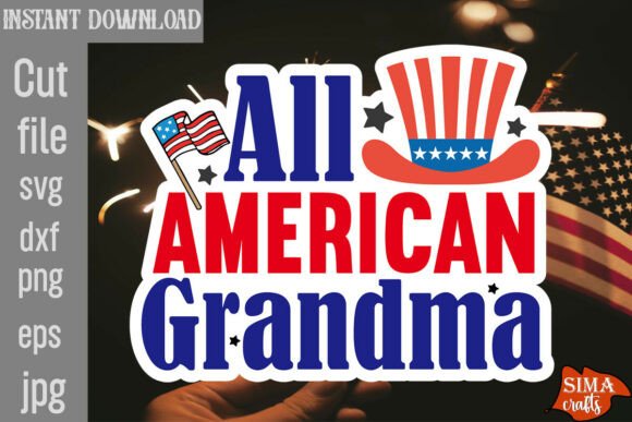All American Grandma SVG Cut File Review