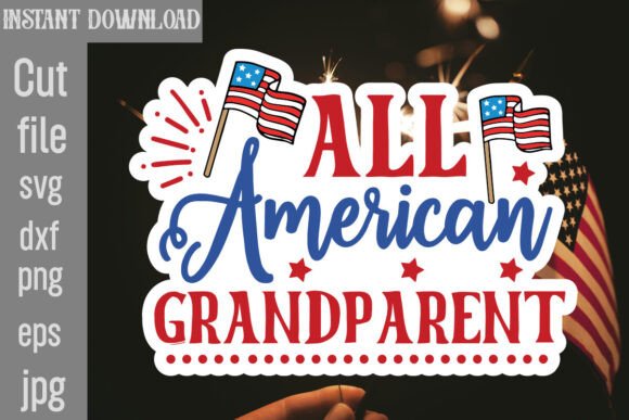 All American Grandparent SVG Cut File Review
