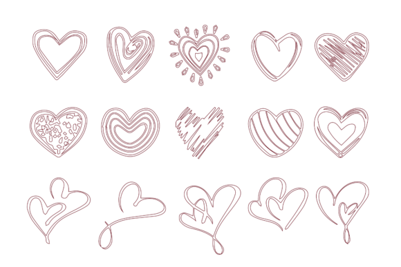 Heart Shape Icon Svg Doodle Vector Review