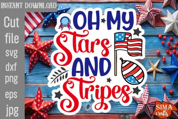 Oh My Stars and Stripes SVG Cut File Review