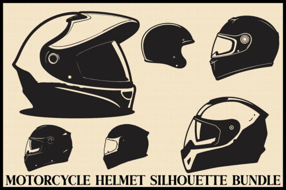 Rider Helmet Silhouette Vector Pack Review