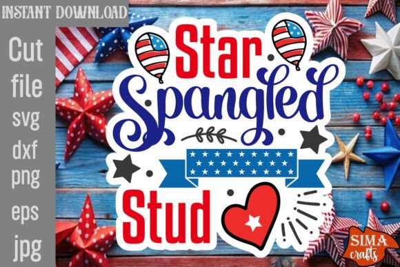 Star Spangled Stud SVG Cut File Review
